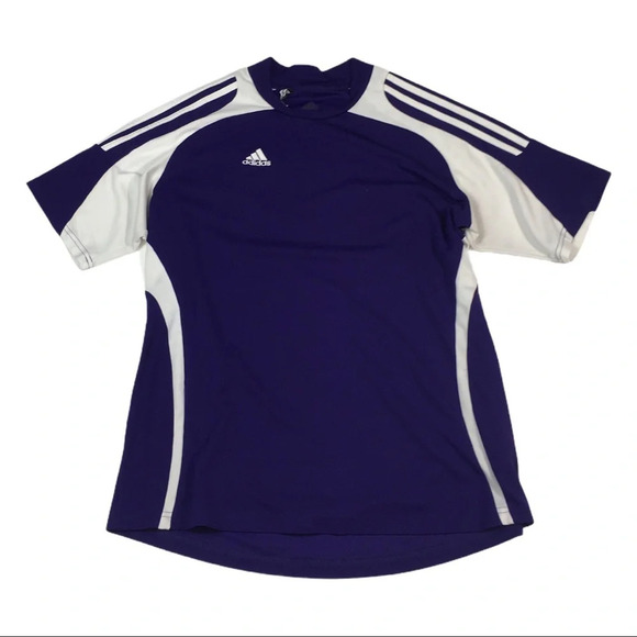 WS294 Adidas 3 Stripe Performance Jersey Top XL - Picture 1 of 6